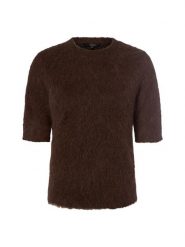 Someday Sweter damski z krótkim rękawem z alpaką - Tuomi Kobiety brązowy jednolity, 42. Brązowe swetry someday., bez wzorów, bez ramiączek. Za 599.95 zł.