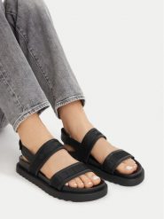 G-Star Raw Sandały CEO-COLS1 Czarny. Czarne sandały G-Star, bez wzorów, ze skóry, retro, bez obcasa, na płaskiej podeszwie, bez zapięcia. Za 127.99 zł.