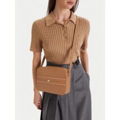 Torebka Beverly Hills Polo Club. Brązowe listonoszki Beverly Hills Polo Club, bez wzorów, bez dodatków. Za 249.99 zł.