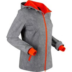 Kurtka funkcyjna softshell bonprix dymny szary - czerwona pomarańcza melanż. Kurtki marki bonprix. Za 169.99 zł.