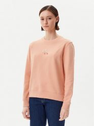 Calvin Klein Jeans Bluza Gradient Monologo J20J225360 Koralowy Regular Fit. Pomarańczowe bluzy Calvin Klein Jeans, l, bez wzorów, z bawełny, bez kaptura. Za 199.99 zł.