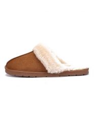 ISLAND BOOT Kapcie "Emesta" w kolorze jasnobrązowym rozmiar: 38. Brązowe kapcie Island Boot, bez wzorów. Za 114.71 zł.