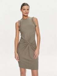 Guess Sukienka koktajlowa Olga W4GK30 KC7H2 Zielony Bodycon Fit. Zielone sukienki Guess, xs, z aplikacjami, z wiskozy, wizytowe, bez kołnierzyka, bez ramiączek, bodycon. Za 299.99 zł.