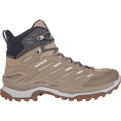 Buty trekkingowe damskie Lowa Innovo Mid Gtx. Brązowe trekkingi Lowa, bez wzorów, z materiału, za kostkę, bez zapięcia. Za 983.10 zł.