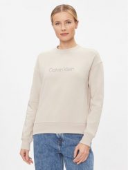 Calvin Klein Bluza Satin Emroidery K20K206757 Szary Regular Fit. Szare bluzy Calvin Klein, xl, bez wzorów, z bawełny, bez kaptura. Za 379.99 zł.