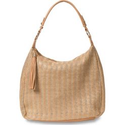 Torba shopper słomkowa z chwostem bonprix naturalno-złoty kolor. Shopper bag marki DOMYOS. Za 49.99 zł.
