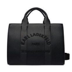 Torebka KARL LAGERFELD. Czarne torebki klasyczne KARL LAGERFELD, bez wzorów, klasyczne, bez dodatków. Za 849.99 zł.