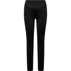 Damskie legginsy Salewa Pedroc Hyb Tight. Czarne legginsy Salewa, bez wzorów, z elastanu, eleganckie. Za 423.50 zł.