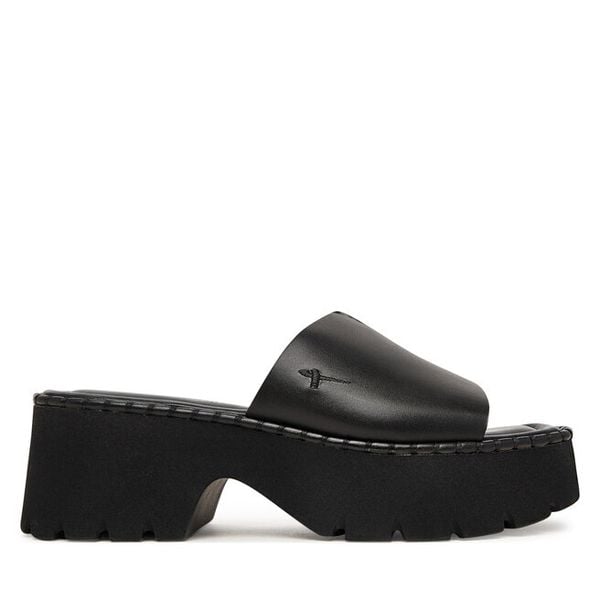 Klapki Tamaris. Czarne klapki Tamaris, bez wzorów, bez obcasa, bez zapięcia. Za 329.99 zł.