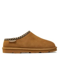 Kapcie Bearpaw. Brązowe kapcie Bearpaw, bez wzorów. Za 359.99 zł.