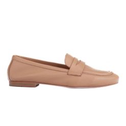 Marco Shoes Loafersy bez podszewki beżowy. Brązowe baleriny bez wzorów, ze skóry, bez obcasa, bez zapięcia. W wyprzedaży za 379.00 zł.