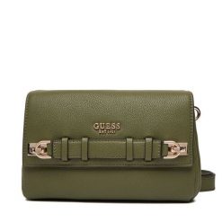 Torebka Guess. Zielone listonoszki Guess, z aplikacjami, bez dodatków. Za 469.99 zł.