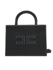 Elisabetta Franchi Torebka BS-08A-51E2 Czarny. Czarne torebki klasyczne Elisabetta Franchi, bez wzorów, ze skóry, bez dodatków. Za 1,379.00 zł.