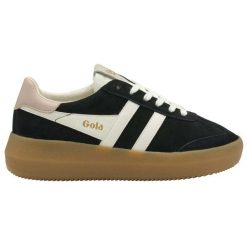 Damskie zamszowe trampki na sznurówki Gola Athena. Białe trampki Gola, bez wzorów, z gumy, eleganckie, bez zapięcia. Za 475.00 zł.