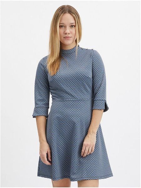 Orsay Sukienka w kolorze niebieskim rozmiar: 38. Niebieskie sukienki Orsay, bez wzorów, bez kołnierzyka, bez ramiączek, mini. Za 69.91 zł.