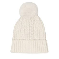 Czapka Jenny Fairy. Białe czapki zimowe Jenny Fairy, bez wzorów. Za 49.99 zł.
