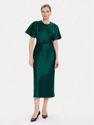 Rinascimento Sukienka koktajlowa CFC0125718003 Zielony Regular Fit. Zielone sukienki Rinascimento, xs, bez wzorów, z syntetyku, wizytowe, bez kołnierzyka, bez ramiączek. Za 339.99 zł.
