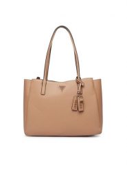 Guess Torebka Noelle II HWZG96 72260 Beżowy. Brązowe torebki klasyczne Guess, z aplikacjami, ze skóry, bez dodatków. Za 634.99 zł.
