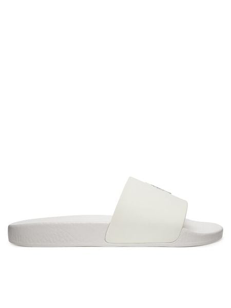 Polo Ralph Lauren Klapki 804973925001 Écru. Białe klapki Polo Ralph Lauren, bez wzorów, z syntetyku, bez obcasa, bez zapięcia. Za 231.99 zł.