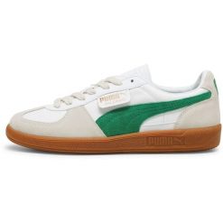 Buty sportowe Puma Palermo. Białe buty treningowe Puma, bez wzorów, ze skóry, bez zapięcia. Za 179.00 zł.