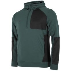 Bluza z kapturem z zamkiem 1/2 Stanno Plaza Brush. Szare bluzy STANNO, xl, bez wzorów, z materiału, bez ramiączek, z kapturem. Za 289.45 zł.