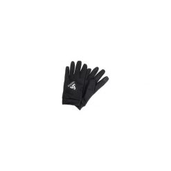 Rękawiczki zimowe multifunkcyjne dla dorosłych Odlo STRETCHFLEECE LINER E. Czarne rękawiczki ODLO, bez wzorów, sportowe. Za 139.99 zł.