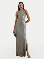LAUREN RALPH LAUREN Sukienka wieczorowa 253970801001 Srebrny Slim Fit. Szare sukienki Lauren Ralph Lauren, bez wzorów, z syntetyku, wizytowe, bez kołnierzyka, bez ramiączek. Za 1,379.00 zł.