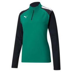 Damska bluza dresowa Puma Team Liga. Czarne bluzy Puma, bez wzorów, z dresówki, sportowe, bez ramiączek, bez kaptura. Za 188.35 zł.