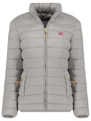 Geographical Norway Kurtka pikowana "Atikolor" w kolorze jasnoszarym rozmiar: M. Szare kurtki Geographical Norway, m, bez wzorów, bez kaptura. Za 215.98 zł.