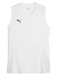 Puma Top funkcyjny "teamGOAL" w kolorze białym rozmiar: XL. Białe topy Puma, xl, bez wzorów, bez kołnierzyka, bez ramiączek. Za 72.95 zł.