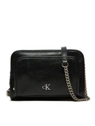 Calvin Klein Jeans Torebka K60K613047 Czarny. Czarne listonoszki Calvin Klein Jeans, bez wzorów, z jeansu, bez dodatków. Za 309.99 zł.