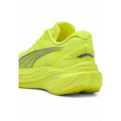 Damskie buty do biegania Deviate NITRO™ 3 PUMA Yellow Alert Silver Metallic. Szare buty do biegania Puma, bez wzorów, bez zapięcia, do biegania. Za 530.99 zł.