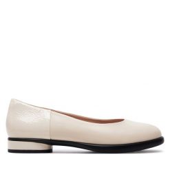 Baleriny ECCO. Brązowe baleriny ECCO, bez wzorów, bez obcasa, bez zapięcia. Za 399.99 zł.