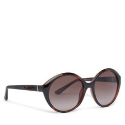 Okulary przeciwsłoneczne Guess. Brązowe okulary przeciwsłoneczne Guess, z aplikacjami. Za 319.99 zł.