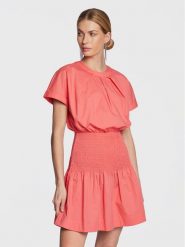 Silvian Heach Sukienka codzienna GPP23465VE Różowy Regular Fit. Czerwone sukienki Silvian Heach, na co dzień, bez wzorów, z bawełny, bez kołnierzyka, bez ramiączek, proste. Za 399.99 zł.