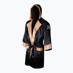 Szlafrok bokserski Cleto Reyes Satin Boxing Hoodie. Czarne szlafroki damskie CLETO REYES, l, bez wzorów, z satyny, bez ramiączek, krótkie. Za 709.99 zł.