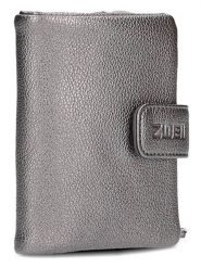 Zwei Portfel w kolorze srebrnym - 10 x 13 x 3 cm rozmiar: onesize. Szare portfele Zwei, bez wzorów, z materiału. Za 150.02 zł.