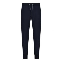 Spodnie bawełniane damskie CMP. Czarne spodnie dresowe CMP, bez wzorów, z bawełny, długie. Za 205.55 zł.