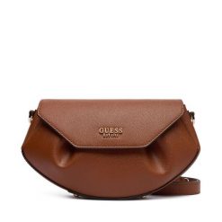 Torebka Guess. Brązowe listonoszki Guess, z aplikacjami, bez dodatków. Za 449.99 zł.