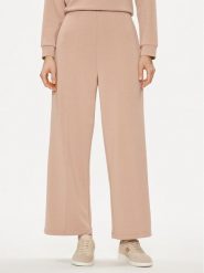 United Colors Of Benetton Spodnie dzianinowe 3UNN3F03B Beżowy Relaxed Fit. Brązowe spodnie materiałowe United Colors Of Benetton, bez wzorów, z dzianiny. Za 119.99 zł.