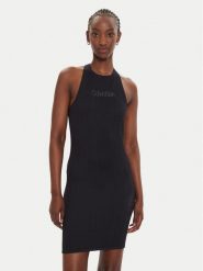 Calvin Klein Performance Sukienka letnia 00GWF4D900 Czarny Slim Fit. Czarne sukienki Calvin Klein Performance, l, bez wzorów, z syntetyku, bez kołnierzyka, bez ramiączek. Za 249.99 zł.