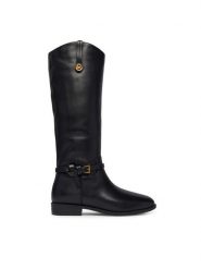 MICHAEL Michael Kors Oficerki 40F6BVFB5L Czarny. Czarne kozaki MICHAEL Michael Kors, bez wzorów, ze skóry, bez obcasa, na płaskiej podeszwie, bez zapięcia. Za 1,469.00 zł.
