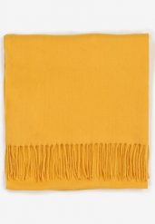 Żółty Szalik Inglidyr. Żółte szaliki i kominy Born2be, bez wzorów, eleganckie. Za 34.99 zł.