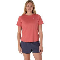 Koszulka damska Asics. Czerwone t-shirty sportowe ASICS, bez wzorów, bez ramiączek. Za 166.00 zł.