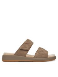 Caprice Klapki 9-27204-44 Brązowy. Brązowe klapki Caprice, bez wzorów, ze skóry, bez obcasa, bez zapięcia. Za 150.99 zł.
