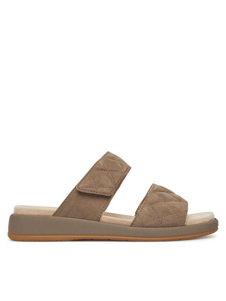 Caprice Klapki 9-27204-44 Brązowy. Brązowe klapki Caprice, bez wzorów, ze skóry, bez obcasa, bez zapięcia. Za 135.99 zł.
