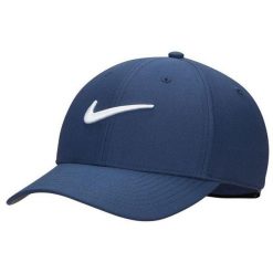 Czapka Z Daszkiem Z Logo Klubu DF. Niebieskie czapki z daszkiem Nike, bez wzorów, sportowe. Za 165.99 zł.