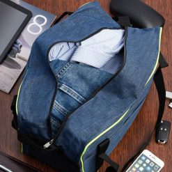 Torba podróżna na bagaż samolotowy torba fitness sportowa weekend siłkę niebieska GR-7800. Niebieskie torby podróżne bez wzorów. Za 59.99 zł.