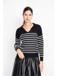 William de Faye Sweter w kolorze czarno-białym rozmiar: 38. Czarne swetry William de Faye, bez wzorów, klasyczne, bez ramiączek. Za 104.99 zł.