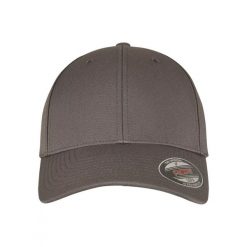 Czapka Z Daszkiem W Kształcie Alfy. Szare czapki z daszkiem FLEXFIT, bez wzorów. Za 77.99 zł.